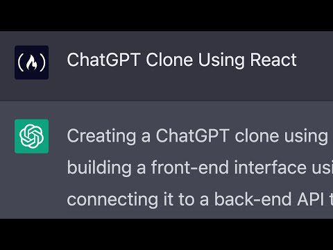 Clonează ChatGPT – Tutorial API OpenAI și React