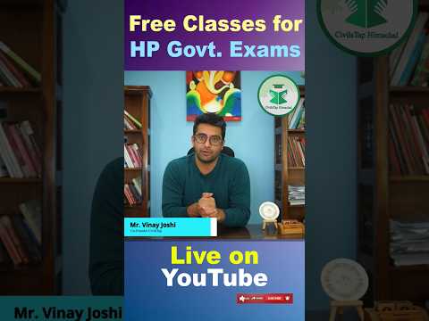 Free Classes for HP Government Exams            For more details contact on 7814622609 or 8837686765