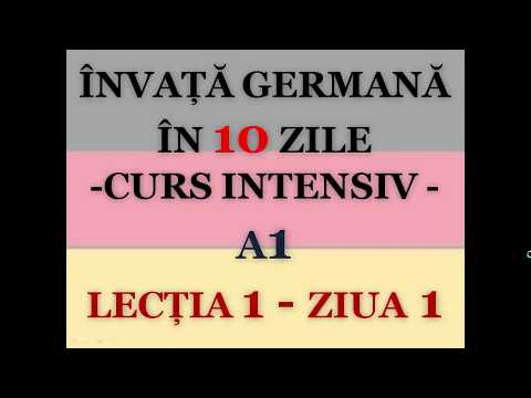 Invata germana in 10 zile | CURS INTENSIV A1 | LECTIA 1