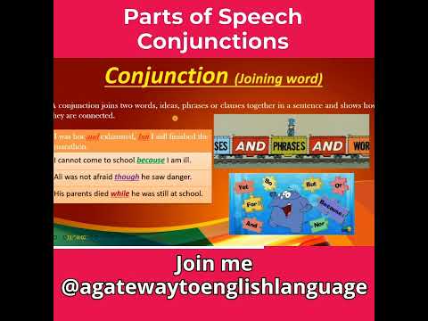 Parts of Speech: Conjunctions    |A Gateway to English Language|
