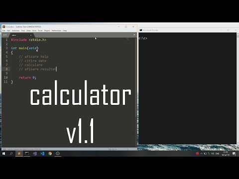 Programare pentru incepatori Limbajul C. Calculator simplu.