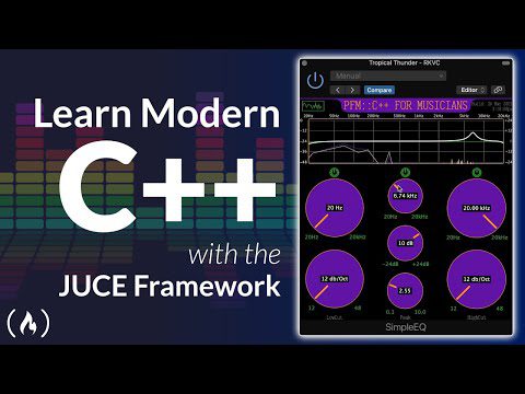 Învață C++ modern construind un plugin audio (cu cadru JUCE) – Curs complet