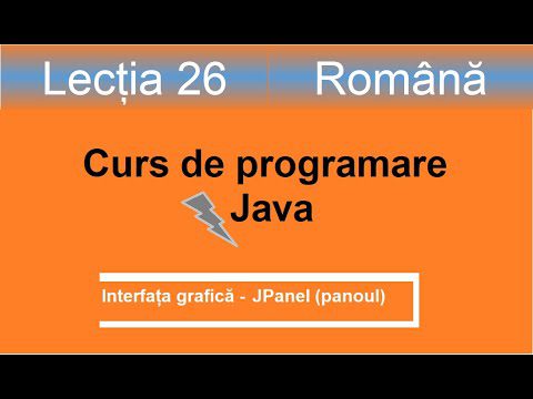 JPanel | Interfata grafica | Curs de programare Java – Lectia 26