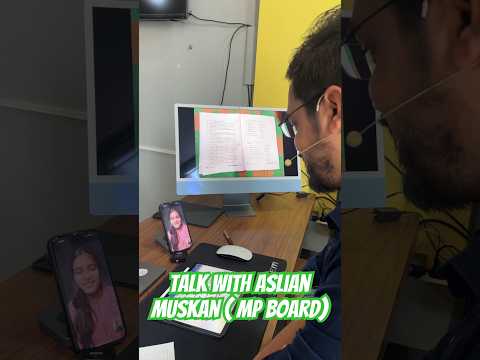 Video call with ASLian Muskan on review of MP Board Board Exam ☺️ #ashish_sir #ashishsinghlectures