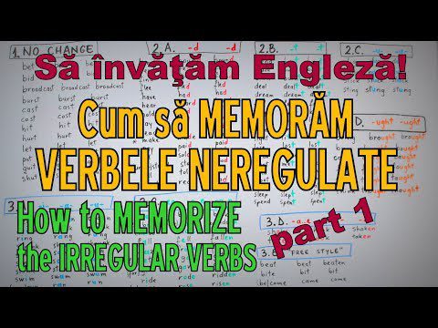 Sa invatam engleza – CUM MEMORAM VERBELE NEREGULATE (IRREGULAR VERBS) – p1 – Let’s Learn English