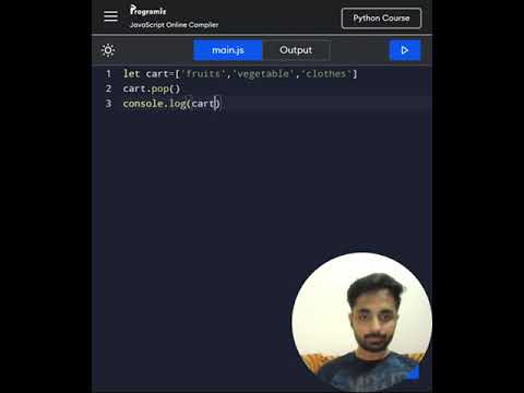 POP Method in JavaScript #coding #javascript #webdevelopment #fronend #code