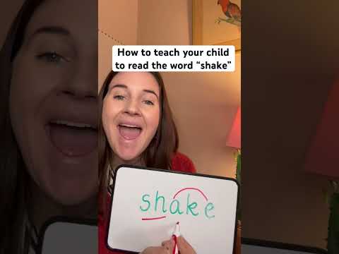 How to teach your kid to READ the word “shake” using PHONICS #learntoread #parenting #phonics