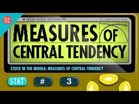 Medie, mediană și mod: Măsuri ale tendinței centrale: Statisticile cursului accidental #3
