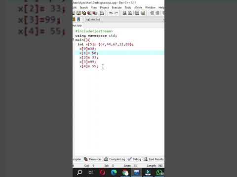 C++ programming | how to initialize arrays | direct access to arrays in c++ #shorts #programming