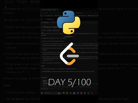 Day 5/100 of Leetcoding every day | Leetcode 8 (Medium) #python #coding #leetcode #programming