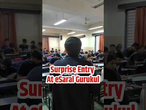 AIR 2 at eSaral Gurukul Study Room 😱 Student Reaction 💥 #shorts #esaral #jee #kota