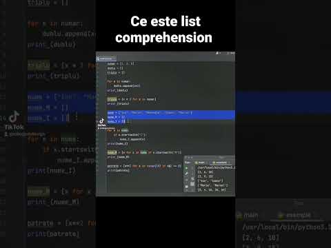 Ce este list comprehension în Python #programare