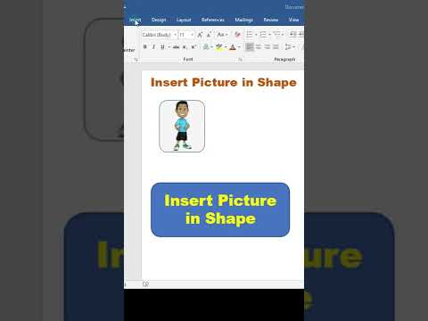 insert picture in shape #shape #msword #word #shorts #youtubeshorts #tipsandtricks #mswordtips