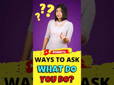मत पूछो What do you do? Spoken English Phrases | English Connection #shorts