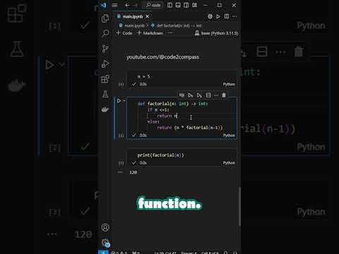 Recursive Functions in Python part 2 #python  #programming  #coding  #pythonic #pythoholic #data