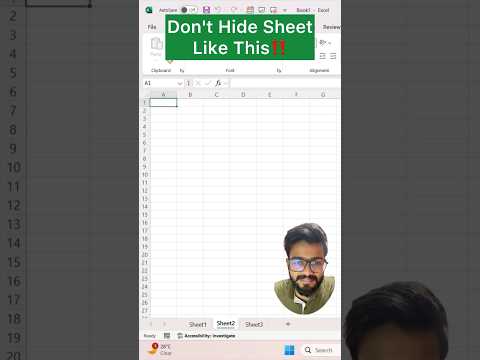 Don’t Hide Sheet in Excel‼️Instead Use Amazing Trick of Excel #excel #exceltips #exceltricks #shorts