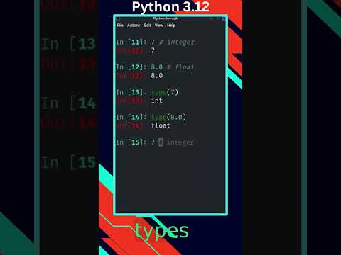 Python 3.12 – full course – types
