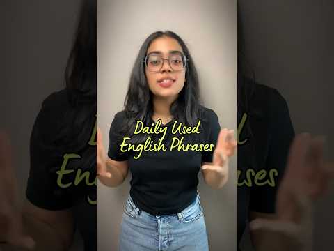 Daily Used English Phrases (Hindi to English Translation) #learnenglish #speakenglish #ananya