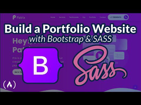 Învață Bootstrap 5 și SASS prin construirea unui site web de portofoliu – Curs complet