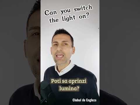 Poti sa aprinzi lumina? Cum Spui in Engleza? #engleza #invataengleza #englezaonline