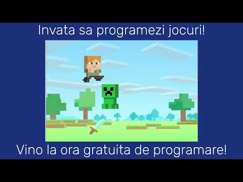 Lectie gratuita de programare pentru copii, cu tema Minecraft