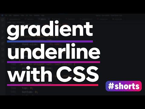 Multi-line underline text-gradient animation | CSS Tip of the Day | #shorts