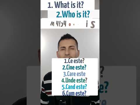 Cum Spui in Engleza? Ce/Cine/Care/Unde/Cand/Cum  este? #engleza #englezaonline #invataengleza