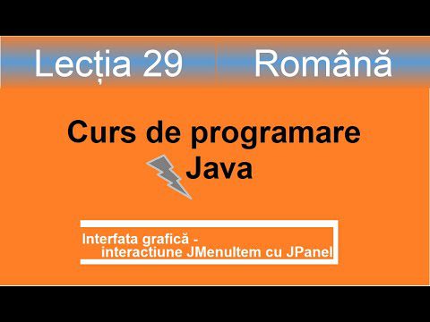 JMenuItem | Interfața grafică | Curs de programare Java – Lectia 29