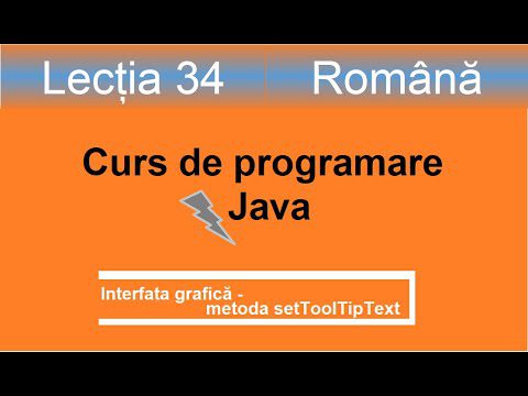 setToolTipText | Interfața grafică | Curs de programare Java – Lectia 34