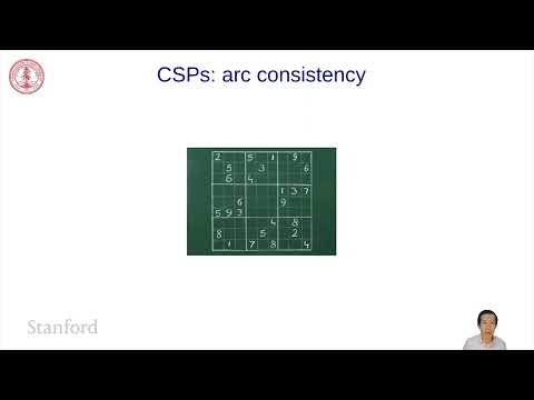 Probleme de satisfacție a constrângerilor (CSP) 5 – Consistența arcului |  Stanford CS221: AI (toamna 2021)