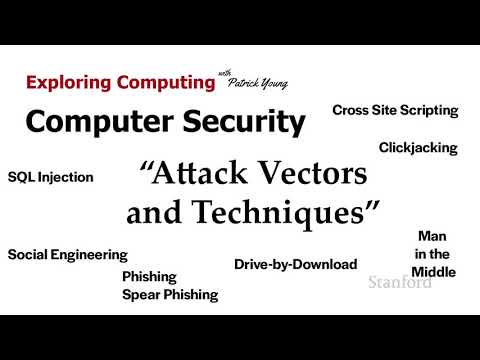 Stanford CS105: Introducere în computere |  2021 |  Lec 21.2 Securitatea computerelor: vectori/tehnici de atac