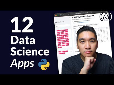 Creați 12 aplicații pentru știința datelor cu Python și Streamlit – Curs complet