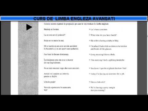 Curs de limba Engleza nivel Avansati (tema+dictionar) – Lectia 6