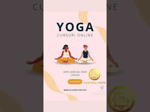 Yoga cursuri online #yoga #online #bucuresti #alchimiavietii #shorts