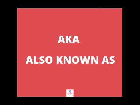 Ce înseamnă AKA în limba engleză? #learnenglish #engleza #acronyms #aka #invataengleza