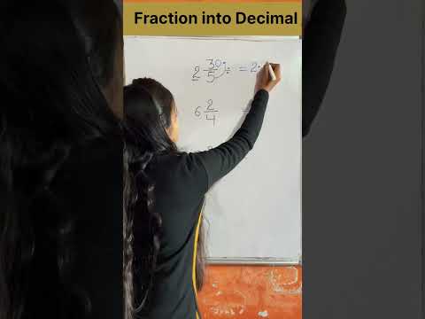 Fraction into decimal || Maths trick || Maths hack || Maths problem #trending #shorts #viral #iq