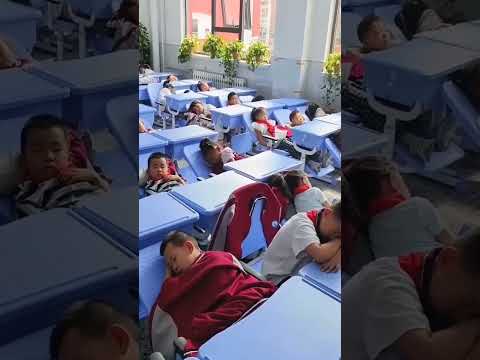 kids sleep in chinese schools