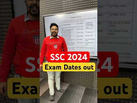 SSC 2024 Exam Dates Out 🔥 लग जाओ तैयारी में 😳 Gagan Pratap Sir #ssc #cgl #sscexam