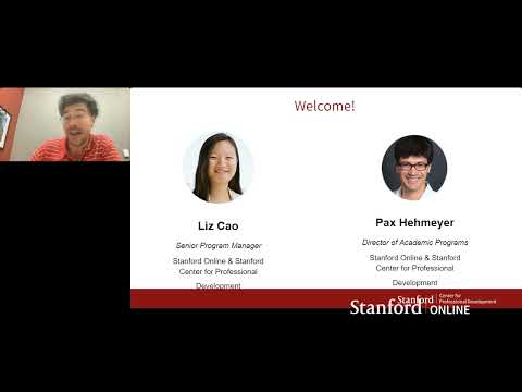 Sesiune de informare pentru cursurile online de management de produs Stanford
