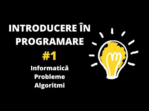 Introducere în programare #1 – Informatică. Probleme. Algoritmi