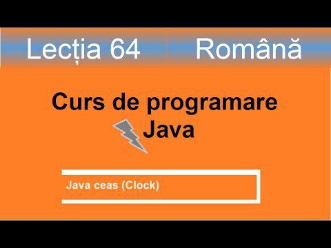 java clock | ceas java | Curs de programare Java – Lectia 64