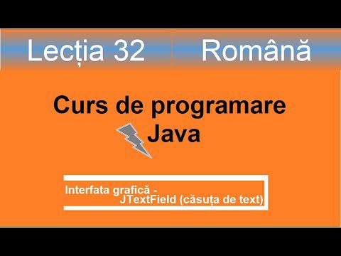 JTextField | căsuța de text | Interfața grafică | Curs de programare Java – Lectia 32