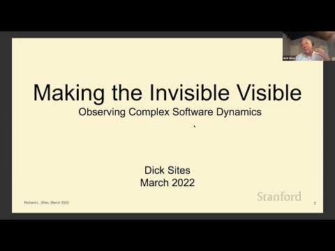 Seminar Stanford – Facerea vizibilității invizibilului: observarea dinamicii software complexe