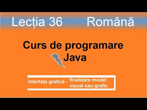 Interfața grafică | Curs de programare Java – Lectia 36