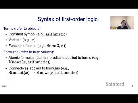Logic 7 – Logica de ordinul întâi |  Stanford CS221: AI (toamna 2021)