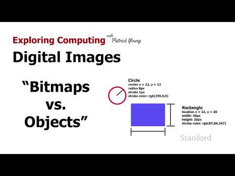 Stanford CS105: Introducere în calculatoare |  2021 |  Curs 2.3 Imagini digitale: Bitmaps vs. Obiecte