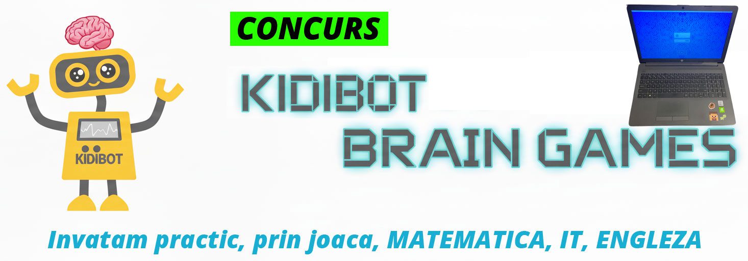 CONCURS CU PREMII „KIDIBOT BRAIN GAMES”